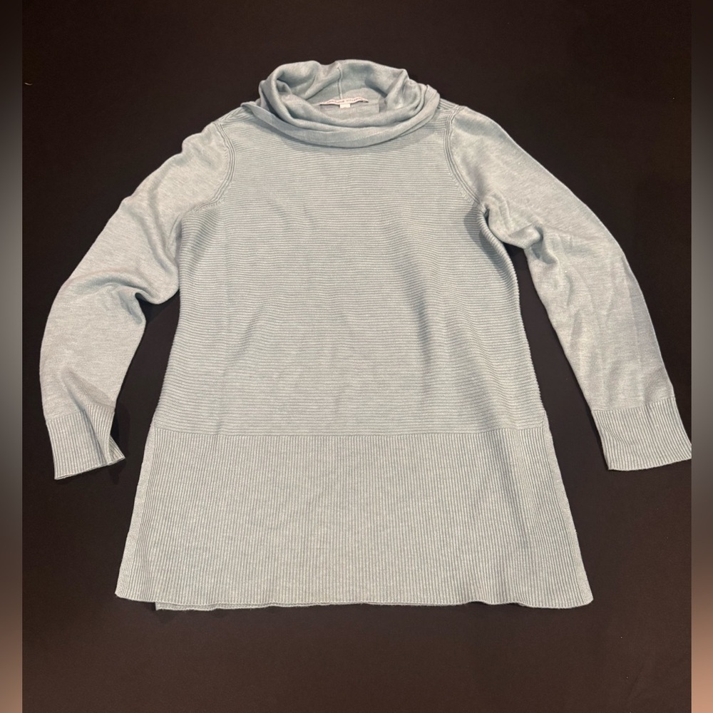 Adrienne Vittadini Sky Blue Knit Turtleneck - Picture 1 of 3